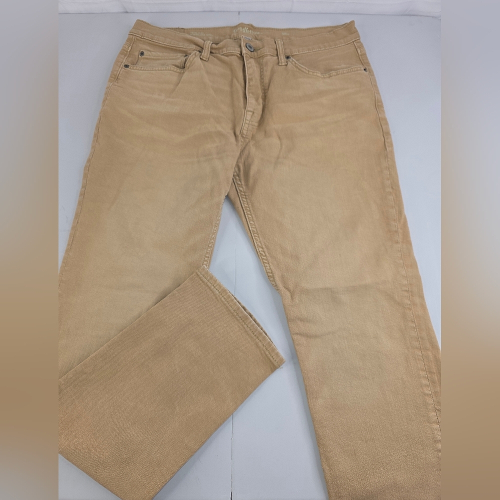 Goodfellow & Co Men's Total Flex Slim Jeans Tan Size 34x32 I-3316